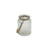 5.75" Clear Brown Glass Jar with Rope