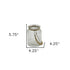 5.75" Clear Brown Glass Jar with Rope