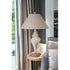 Set Of Two 30" Brown White And Grey Table Lamps With Tan Empire Shade