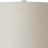 Set Of Two 27" Off White And Brown Table Lamps With Grey Empire Shade