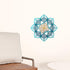 Teal Solid Wood Geometric Shapes Wall Decor