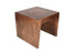 24" Copper Rustic Solid Wood Square End Table