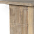 24" Brushed Ivory Solid Wood Square End Table