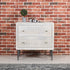 28" Brushed Ivory Two Drawer Nightstand