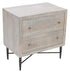 28" Brushed Ivory Two Drawer Nightstand