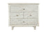 30" White Four Drawer Nightstand