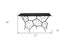 51" Black Stone Abstract Console Table