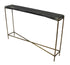 48" Black and Gold Stone Frame Console Table