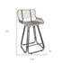 " Gray Steel Low Back Bar Chair