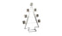 26"  Stainless Steel Christmas Tree Tea Light Candle Holder