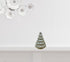 7" Embossed Silver Glass Christmas Tree Sculpture