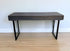 58" Gray And Black Mango Solid Wood Writing Desk With Three Drawers