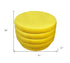 31" Yellow Velvet Tufted Round Cocktail Ottoman