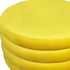 31" Yellow Velvet Tufted Round Cocktail Ottoman