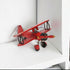 5" Red and Black Metal Hand Painted Model Airplane