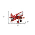 5" Red and Black Metal Hand Painted Model Airplane