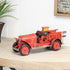 7" Red and Gold Metal Hand Painted Model Car