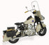 10" Cream Metal Hand Painted Model Motorcycle