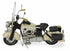 10" Cream Metal Hand Painted Model Motorcycle