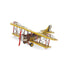 4" Yellow and Red Metal Hand Painted Model Airplane