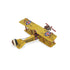 4" Yellow and Red Metal Hand Painted Model Airplane