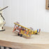 4" Yellow and Red Metal Hand Painted Model Airplane