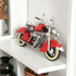 8" Red and Silver Metal Hand Painted Model Motorcycle