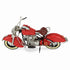 8" Red and Silver Metal Hand Painted Model Motorcycle