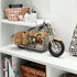 9" Cream Metal Hand Painted Model Motorcycle