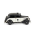 7" Black and White Metal Hand Painted Model Car