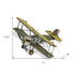 6" Yellow and Green Metal Hand Painted Model Airplane