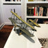 6" Yellow and Green Metal Hand Painted Model Airplane