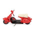 9" Red and Black Metal Hand Painted Model Motorcycle