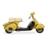 9" Yellow and Black Metal Hand Painted Model Motorcycle