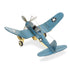 6" Yellow and Green Metal Hand Painted Model Airplane