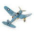 6" Yellow and Green Metal Hand Painted Model Airplane