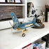 6" Yellow and Green Metal Hand Painted Model Airplane