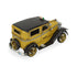 7" Yellow and Black Metal Hand Painted Model Car