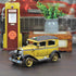 7" Yellow and Black Metal Hand Painted Model Car