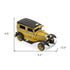 7" Yellow and Black Metal Hand Painted Model Car