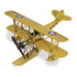 7" Yellow and Black Metal Hand Painted Model Airplane