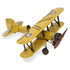 6" Yellow and Black Metal Hand Painted Model Airplane