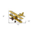 6" Yellow and Black Metal Hand Painted Model Airplane