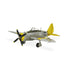 4" Yellow and Gray Metal Hand Painted Model Airplane