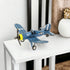 5" Blue and Yellow Metal Hand Painted Model Airplane