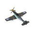 5" Black and Yellow Metal Hand Painted Model Airplane