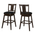 28" Espresso Solid Wood Bar Height Bar Chair