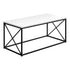 41" White Rectangular Coffee Table