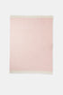 Pink Woven Wool Solid Color Reversable Throw