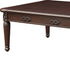 59" Espresso Solid Wood Rectangular Coffee Table